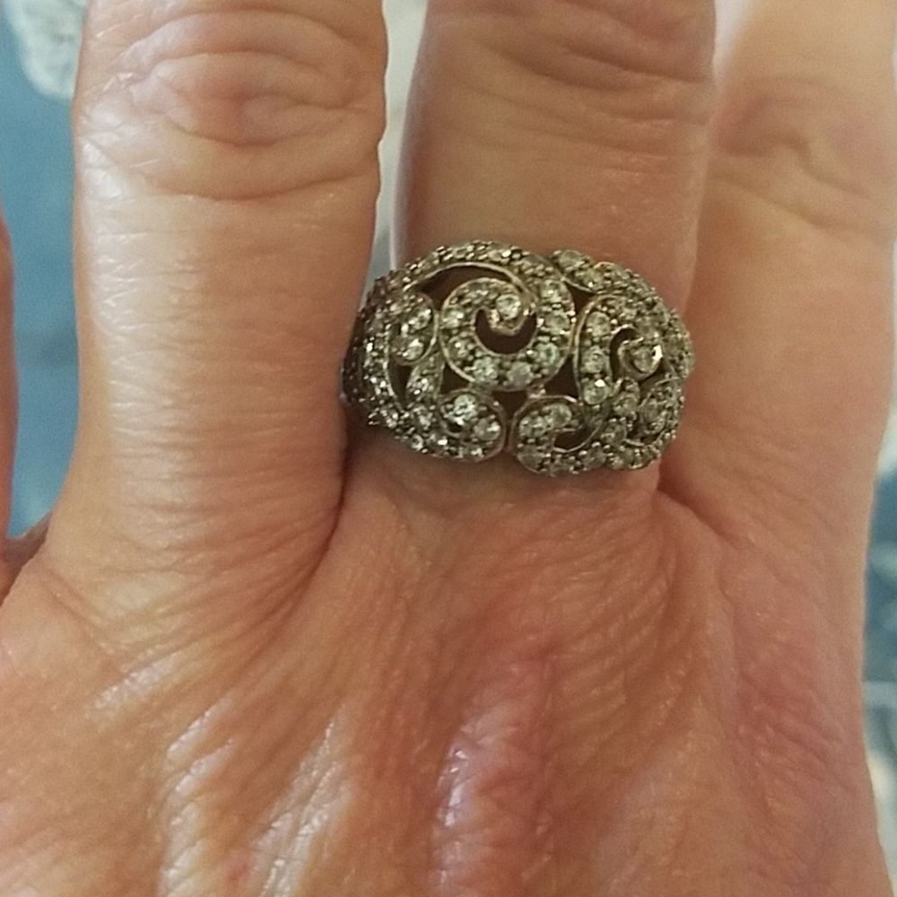 Meda Sterling Silver CZ Ring